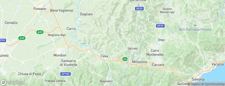 Paroldo, Italy Map