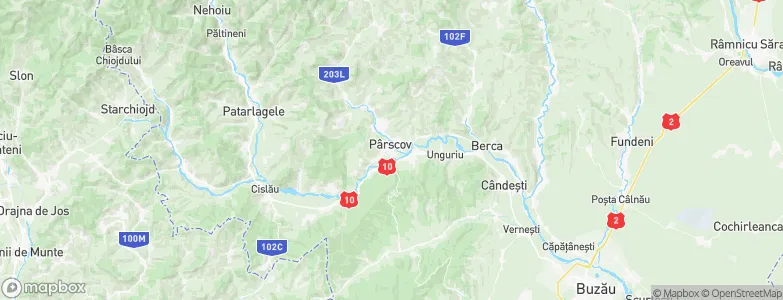 Pârscov, Romania Map
