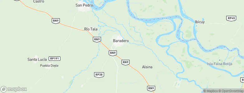 Partido de Baradero, Argentina Map