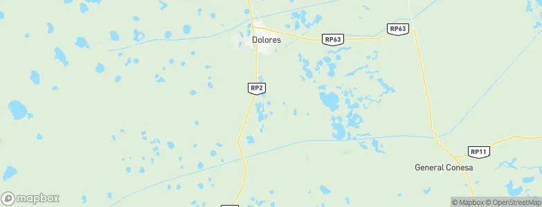 Partido de Dolores, Argentina Map