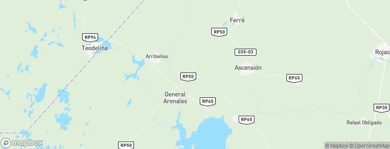 Partido de General Arenales, Argentina Map