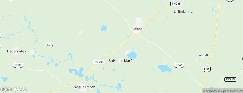 Partido de Lobos, Argentina Map