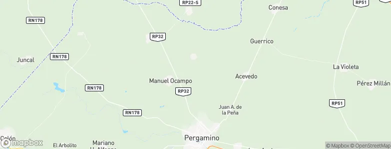 Partido de Pergamino, Argentina Map