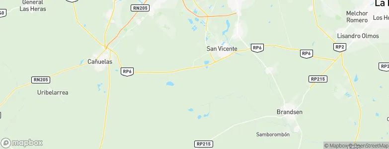 Partido de San Vicente, Argentina Map