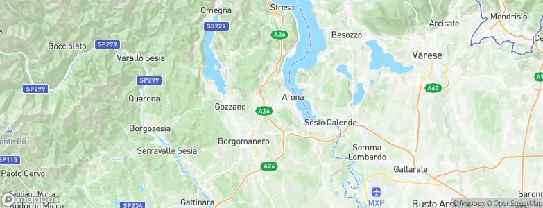 Paruzzaro, Italy Map