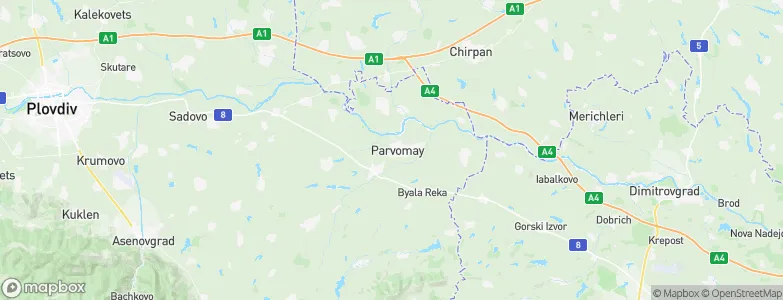 Parvomay, Bulgaria Map