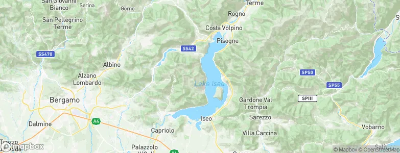 Parzanica, Italy Map