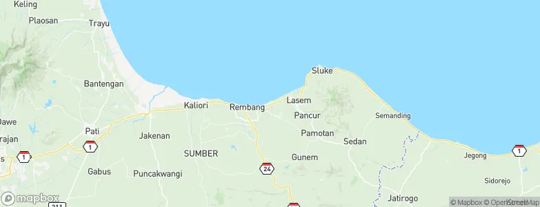 Pasarbanggi, Indonesia Map