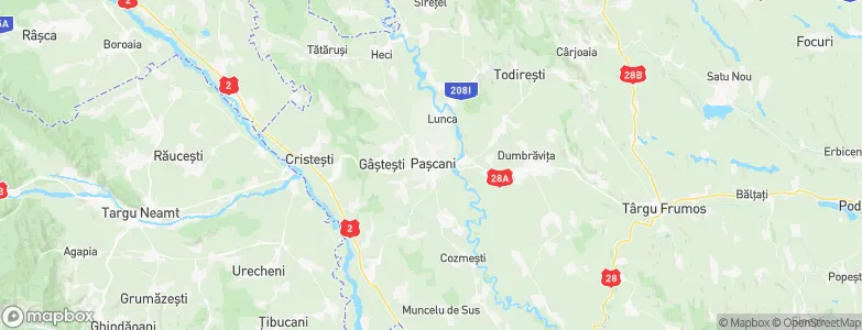 Paşcani, Romania Map