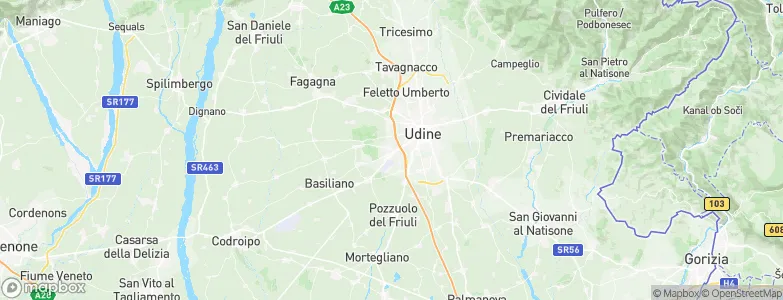 Pasian di Prato, Italy Map