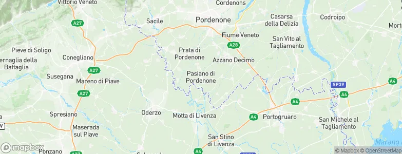 Pasiano, Italy Map