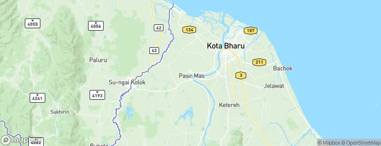 Pasir Mas, Malaysia Map