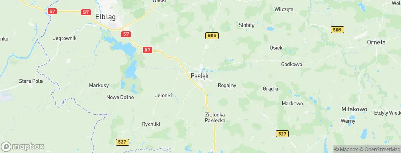 Pasłęk, Poland Map