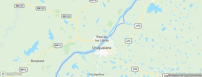 Paso de los Libres, Argentina Map