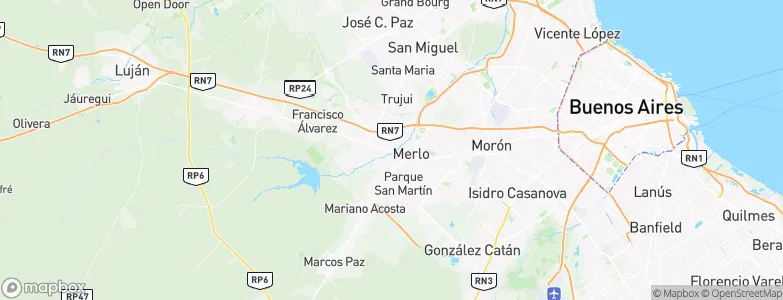 Paso del Rey, Argentina Map