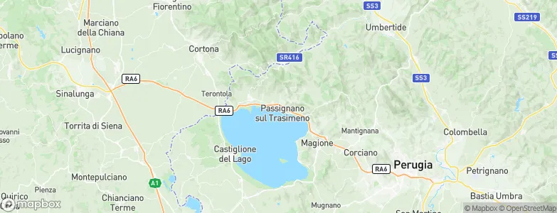 Passignano sul Trasimeno, Italy Map