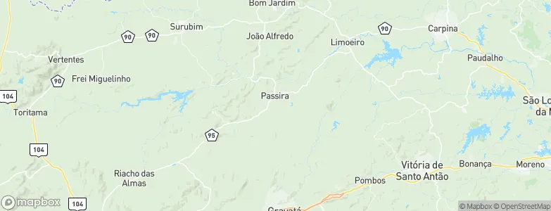 Passira, Brazil Map