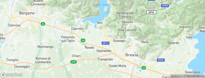 Passirano, Italy Map