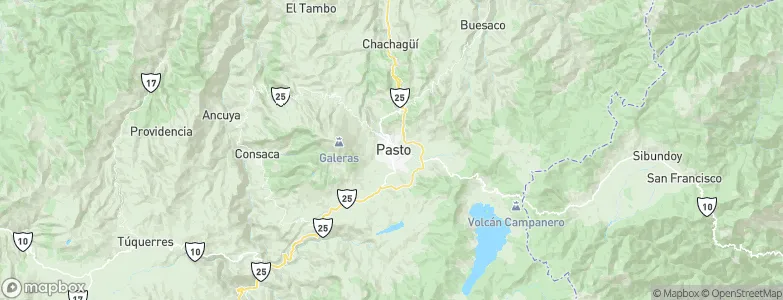 Pasto, Colombia Map