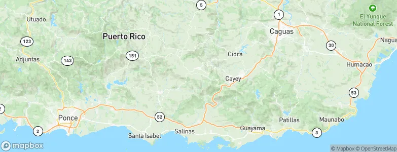 Pastos Comunidad, Puerto Rico Map