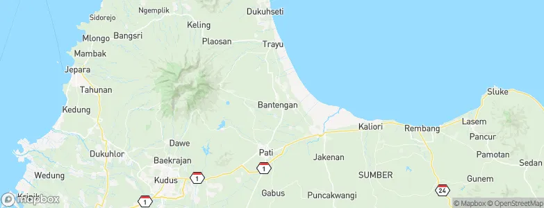 Pasucen, Indonesia Map