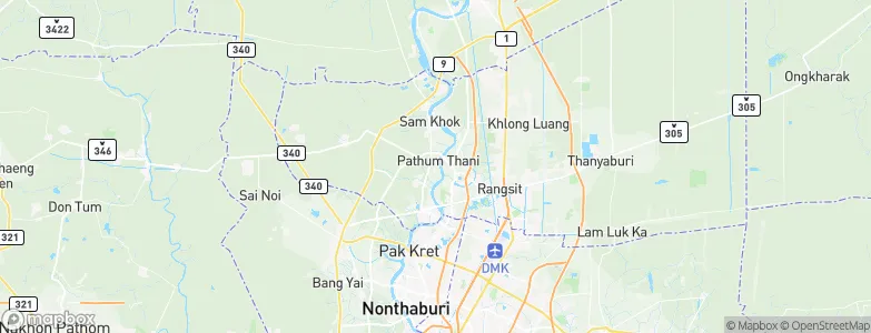 Pathum Thani, Thailand Map