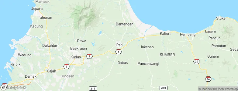Pati, Indonesia Map