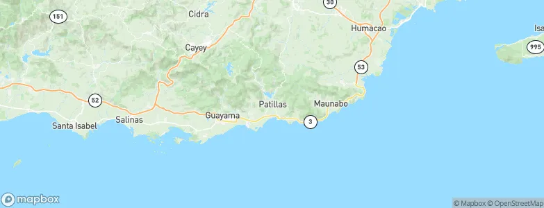 Patillas, Puerto Rico Map