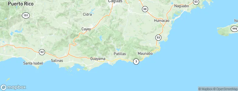 Patillas, Puerto Rico Map