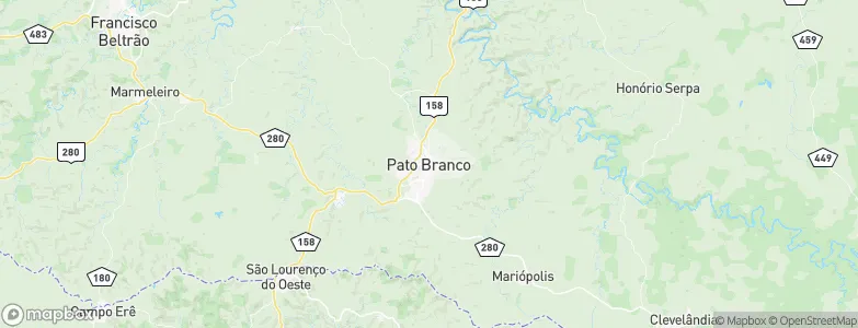 Pato Branco, Brazil Map