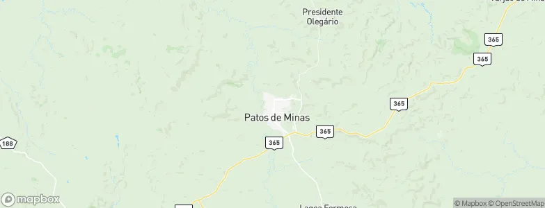 Patos de Minas, Brazil Map