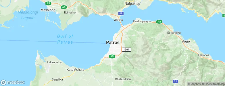 Pátrai, Greece Map