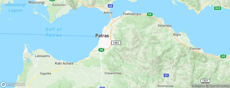 Patras, Greece Map