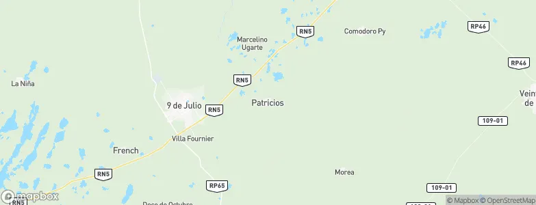 Patricios, Argentina Map