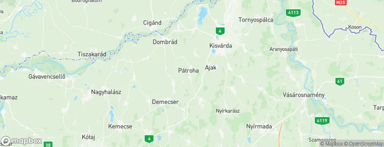 Pátroha, Hungary Map