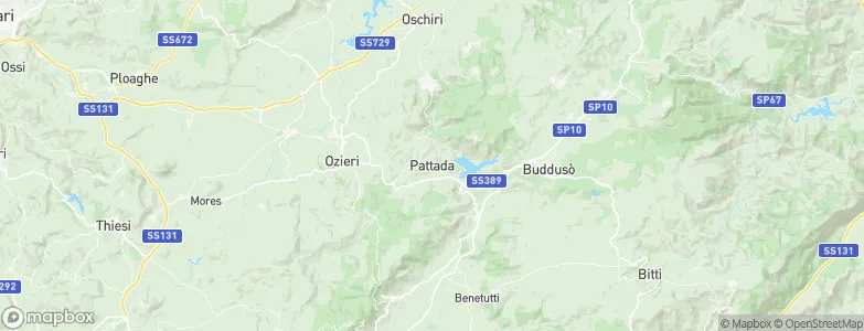 Pattada, Italy Map