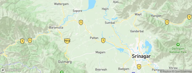 Pattan, India Map