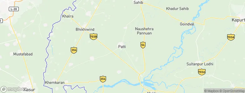 Patti, India Map
