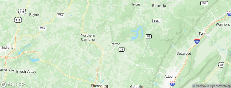 Patton, United States Map