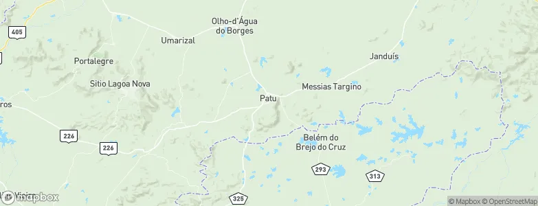 Patu, Brazil Map