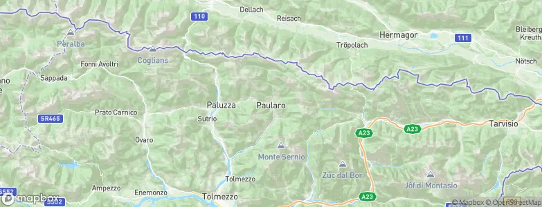 Paularo, Italy Map