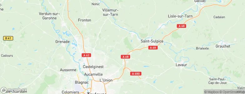 Paulhac, France Map