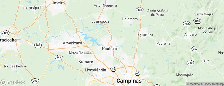 Paulínia, Brazil Map
