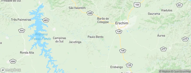 Paulo Bento, Brazil Map