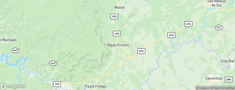 Paulo Frontin, Brazil Map