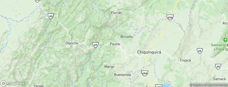 Pauna, Colombia Map