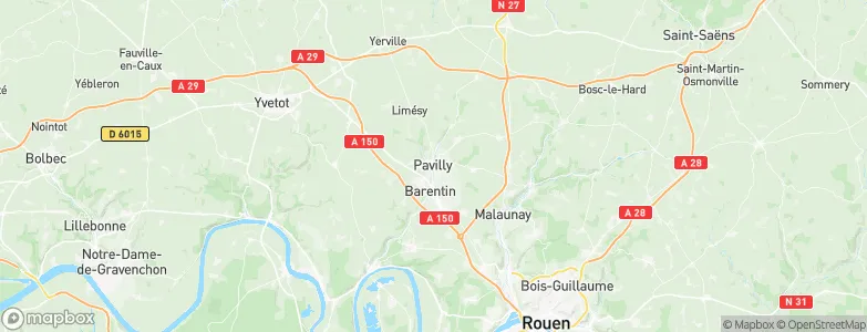 Pavilly, France Map