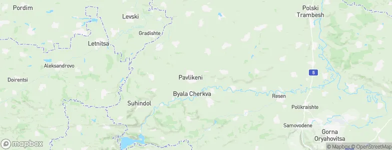 Pavlikeni, Bulgaria Map