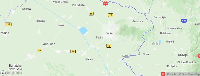 Pavliš, Serbia Map