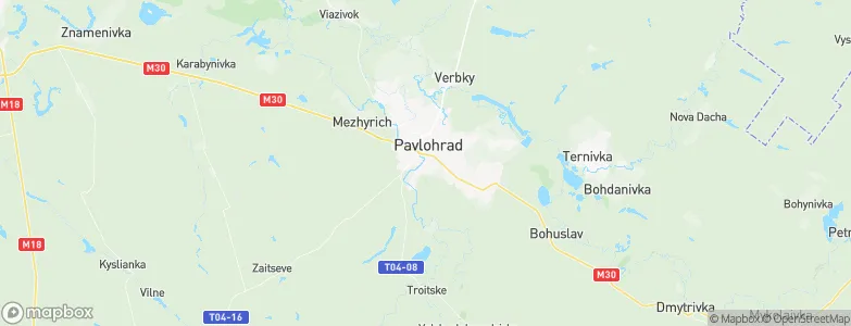 Pavlohrad, Ukraine Map